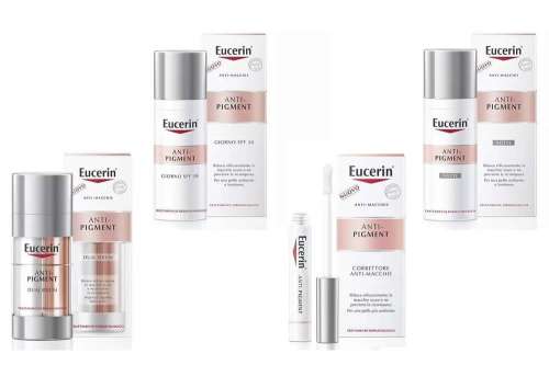 In questo articolo parliamo di Eucerin AntiPigment (linea di prodotti cosmetici contro le macchie scure della pelle) analizzandone ingredienti (INCI), efficacia, modo d'uso, effetti collaterali e controindicazioni