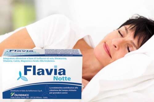 In questa recensione parliamo di Flavia Notte (integratore con fitoestrogeni della soia e melatonina, che combina diversi attivi utili per il controllo dei sintomi della menopausa), analizzandone ingredienti, uso, controindicazioni ed effetti collaterali