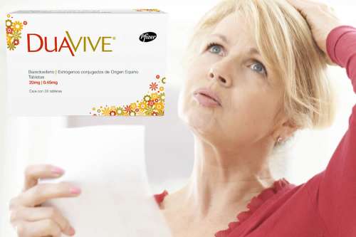 Recensione del Farmaco Duavive 0,45 mg/20 mg Compresse: Quando Fa bene? Quando Fa Male? Per Cosa si Usa? Dosi e Uso Corretto di estrogeni coniugati e bazedoxifene contro i Disturbi della Menopausa. Foglio Illustrativo ed Effetti Collaterali