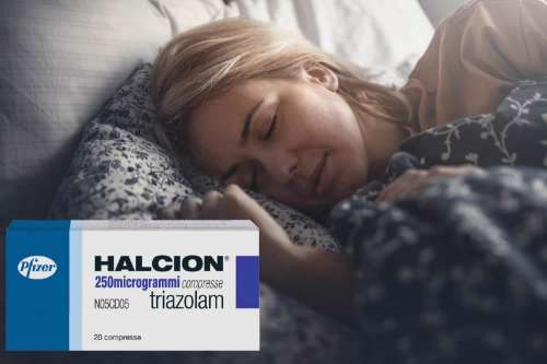 Recensione del Farmaco Halcion 125 mg e 250 mg Compresse: A Cosa Serve? Quando Fa bene? Quando Fa Male? Per Cosa si Usa? Dosi e Uso Corretto del Triazolam contro l'Insonnia. Foglio Illustrativo Spiegato, Effetti Collaterali e Controindicazioni